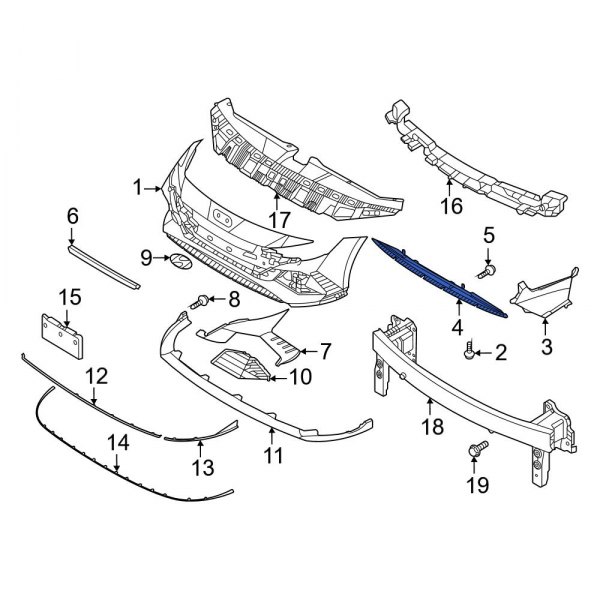 Radiator Support Air Deflector