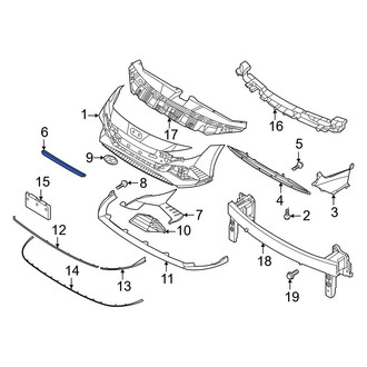 Hyundai OE - Front Upper Center Bumper Trim
