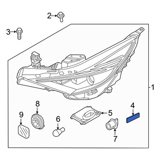 Hyundai OE - Headlight Insulator