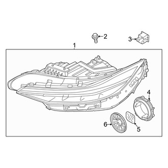 Hyundai OE - Front Lamps - Headlamp Components