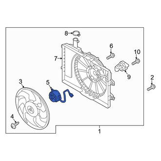 Hyundai OE - Engine Cooling Fan Motor