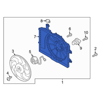 Hyundai OE - Engine Cooling Fan Shroud