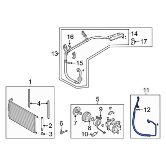 Hyundai OE - A/C Refrigerant Discharge Hose