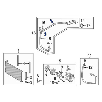 Hyundai OE - A/C Refrigerant Suction Hose