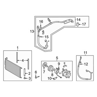 Hyundai OE - A/C Refrigerant Suction Hose