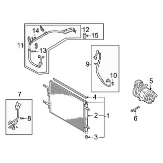 Hyundai OE - Air Conditioner & Heater - Condenser, Compressor & Lines