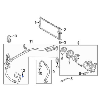 Hyundai OE - A/C Refrigerant Line O-Ring