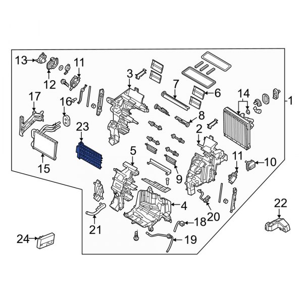 HVAC Heater Core Heater Element