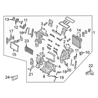 Hyundai OE - Air Conditioner & Heater - Evaporator & Heater Components