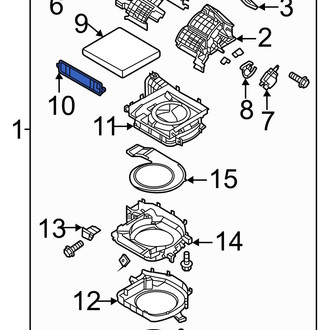 Hyundai OE - Front Cabin Air Filter Cover