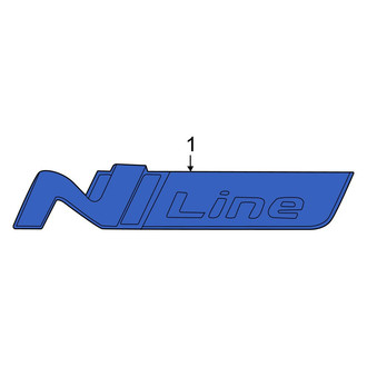 Hyundai OE - Front Left Fender Emblem
