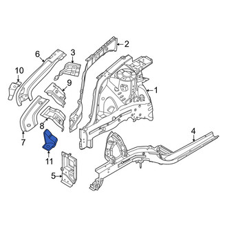 Hyundai OE - Left Headlight Bracket