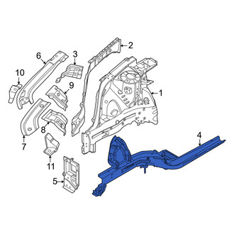 Hyundai OE - Front Right Frame Side Member