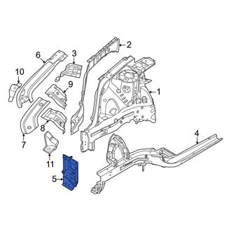 Hyundai OE - Front Right Bumper Impact Bar Bracket