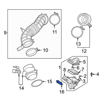 Hyundai OE - Front Engine Air Intake Hose