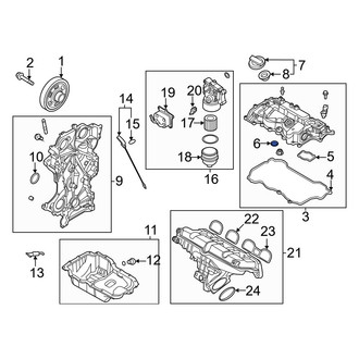 Hyundai OE - Engine Valve Cover Washer Seal