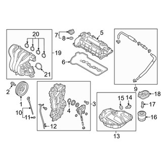 Hyundai OE - Engine / Transaxle - Engine Parts (Limited Hybrid / SEL Hybrid)