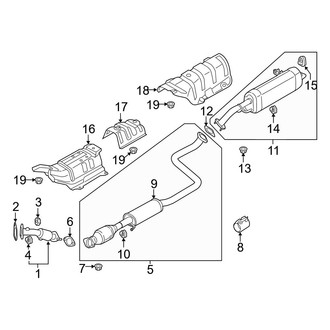 Hyundai OE - Exhaust System - Exhaust Components (2.0L)