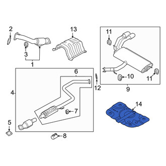 Hyundai OE - Rear Floor Pan Heat Shield