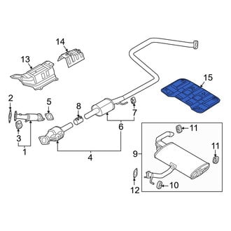 Hyundai OE - Rear Floor Pan Heat Shield