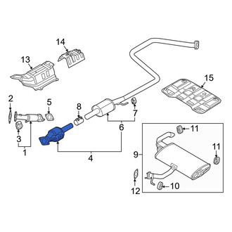 Hyundai OE - Rear Catalytic Converter