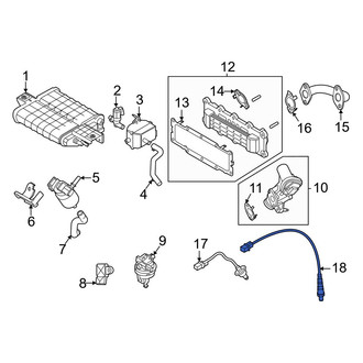 Hyundai OE - Rear Oxygen Sensor