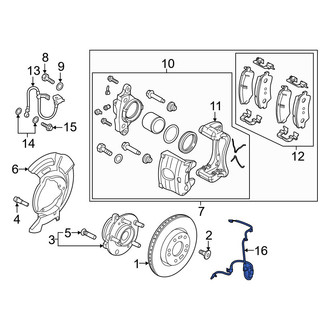 Hyundai OE - Front Left ABS Wheel Speed Sensor