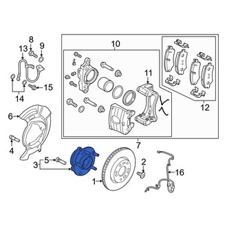 Hyundai OE - Front Wheel Bearing and Hub Assembly