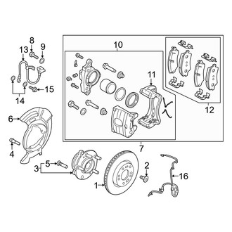 Hyundai OE - Front Suspension - Brake Components