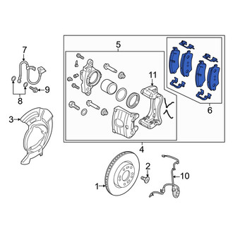 Hyundai OE - Front Disc Brake Pad Set