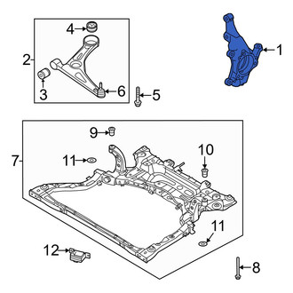Hyundai OE - Left Steering Knuckle