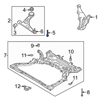 Hyundai OE - Suspension Control Arm Bolt