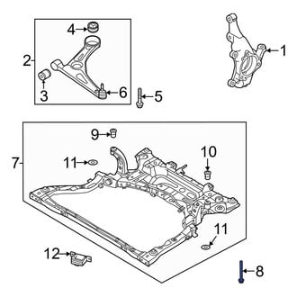 Hyundai OE - Suspension Crossmember Bolt