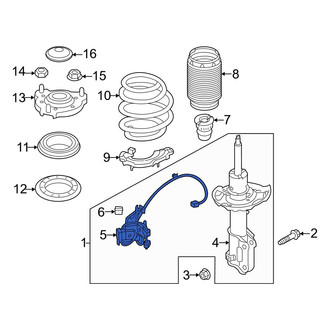 Hyundai OE - Front Left Suspension Ride Height Sensor