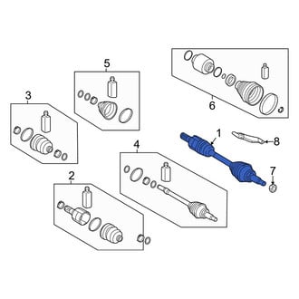 Hyundai OE - Front Left CV Axle Assembly