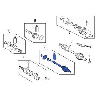 Hyundai OE - Front Left Outer CV Joint Kit