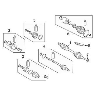Hyundai OE - Front Suspension - Drive Axles