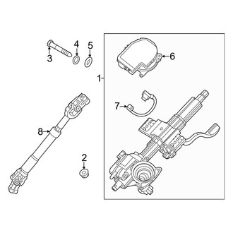 Hyundai OE - Steering Column Assembly (Blue Hybrid / Limited Hybrid)