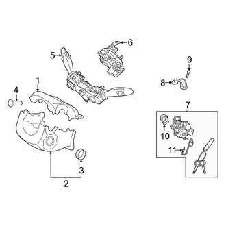 Hyundai OE - Steering Column - Shroud, Switches & Levers