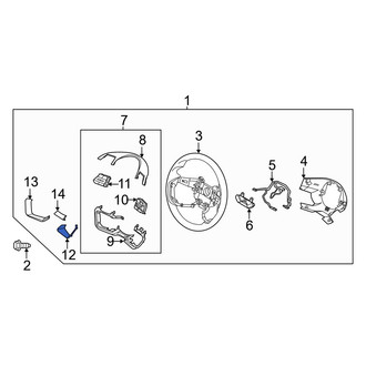 Hyundai OE - Right Steering Wheel Trim