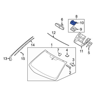 Hyundai OE - Lane Departure System Camera Bracket