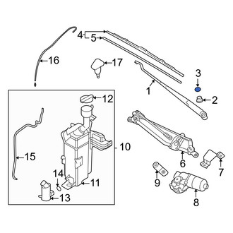 Hyundai OE - Wiper Arm Cap