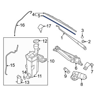 Hyundai OE - Right Wiper Blade Refill