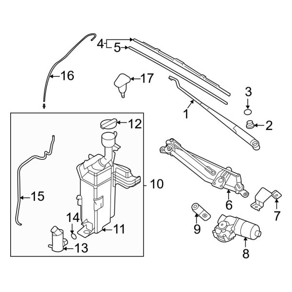 Windshield - Wiper & Washer Components