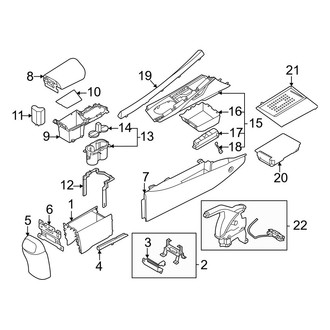 Hyundai OE - Center Console (Console Components, USA Built), (SE / SEL)