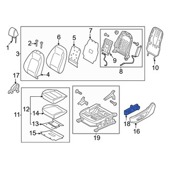 Hyundai OE - Front Left Power Seat Switch