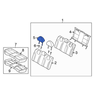 Hyundai OE - Front Left Headrest