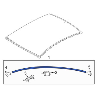 Hyundai OE - Right Roof Molding
