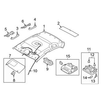 Hyundai OE - Roof - Interior Trim (USA Built, W/O Sunroof), (SE / SEL)