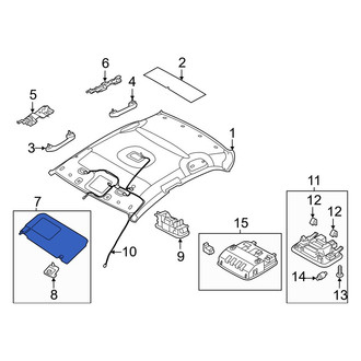 Hyundai OE - Right Sun Visor